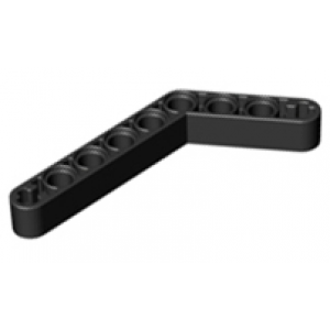 technic hefbalk dik 1x9 gebogen black